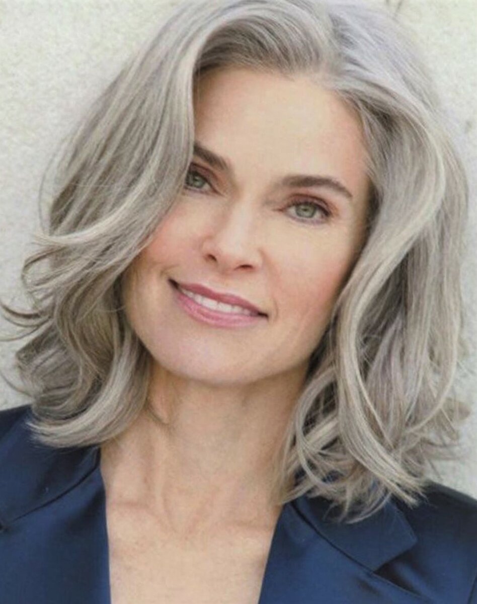 Прически с сединой женские