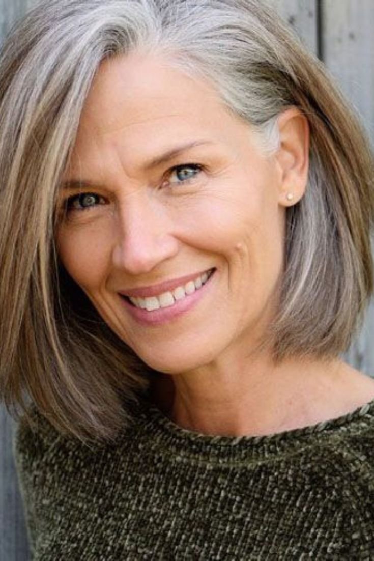 Прически с сединой