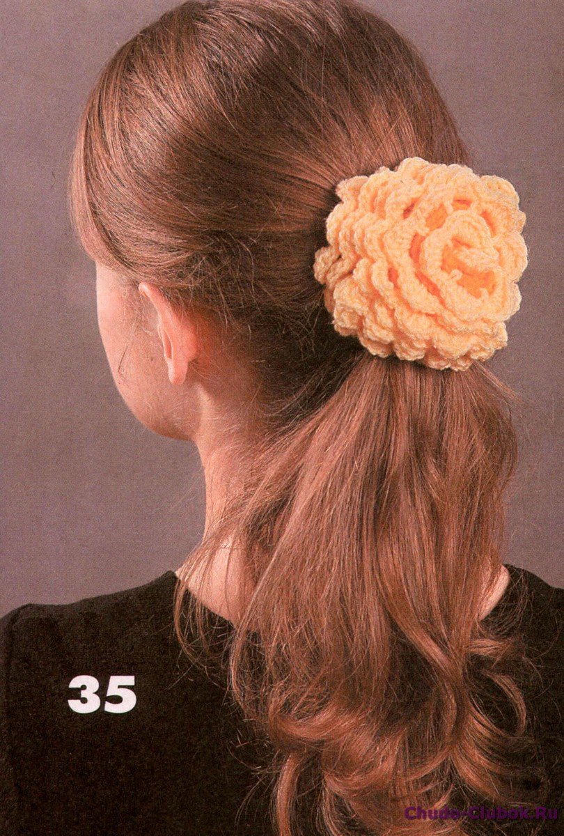 Вязаные резинки для волос