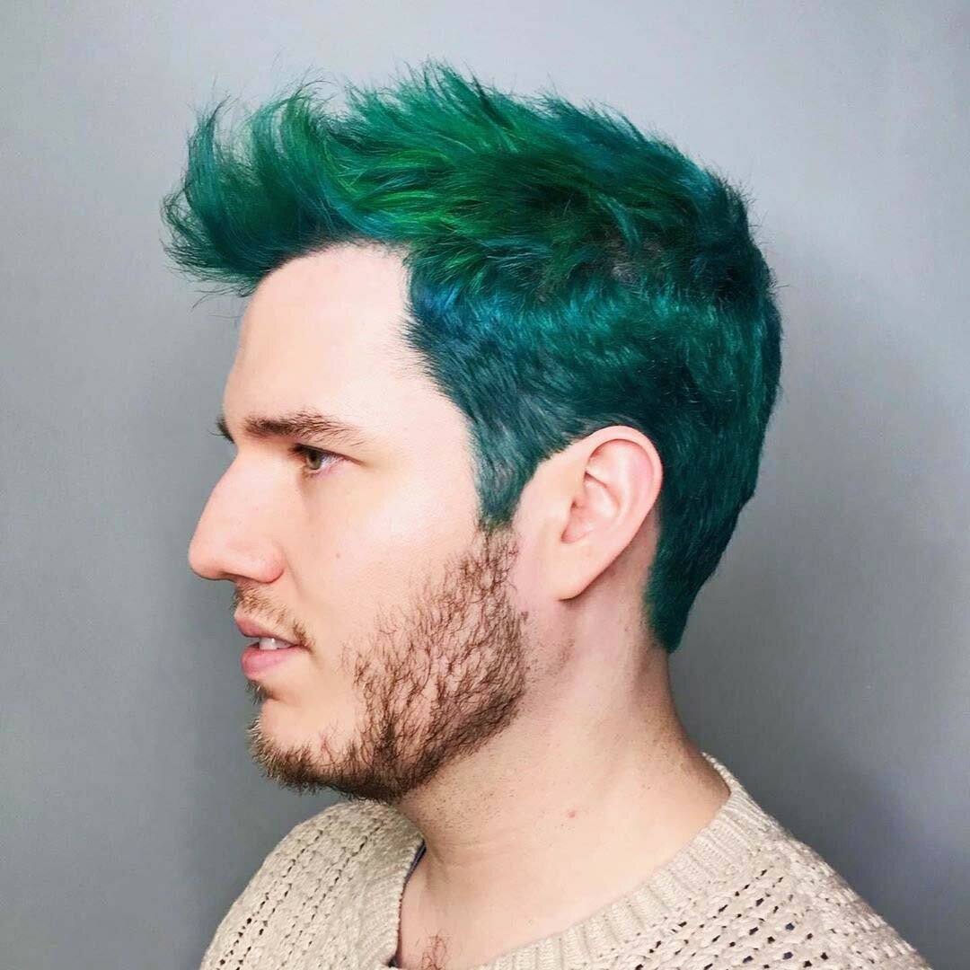 Крашенные мужские волосы