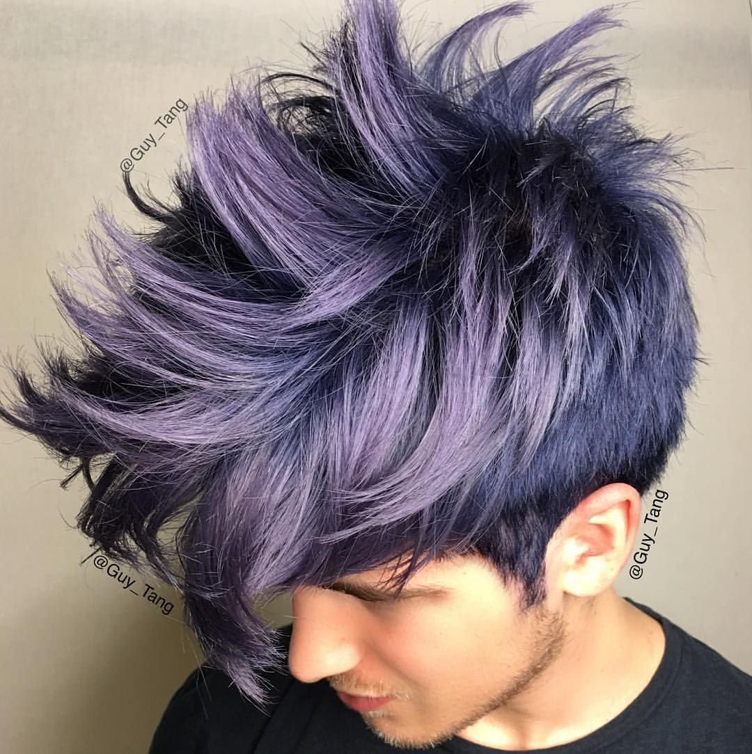 Фиолетовые волосы мужские