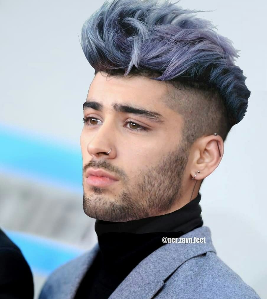 Зейн Малик фиолетовые волосы