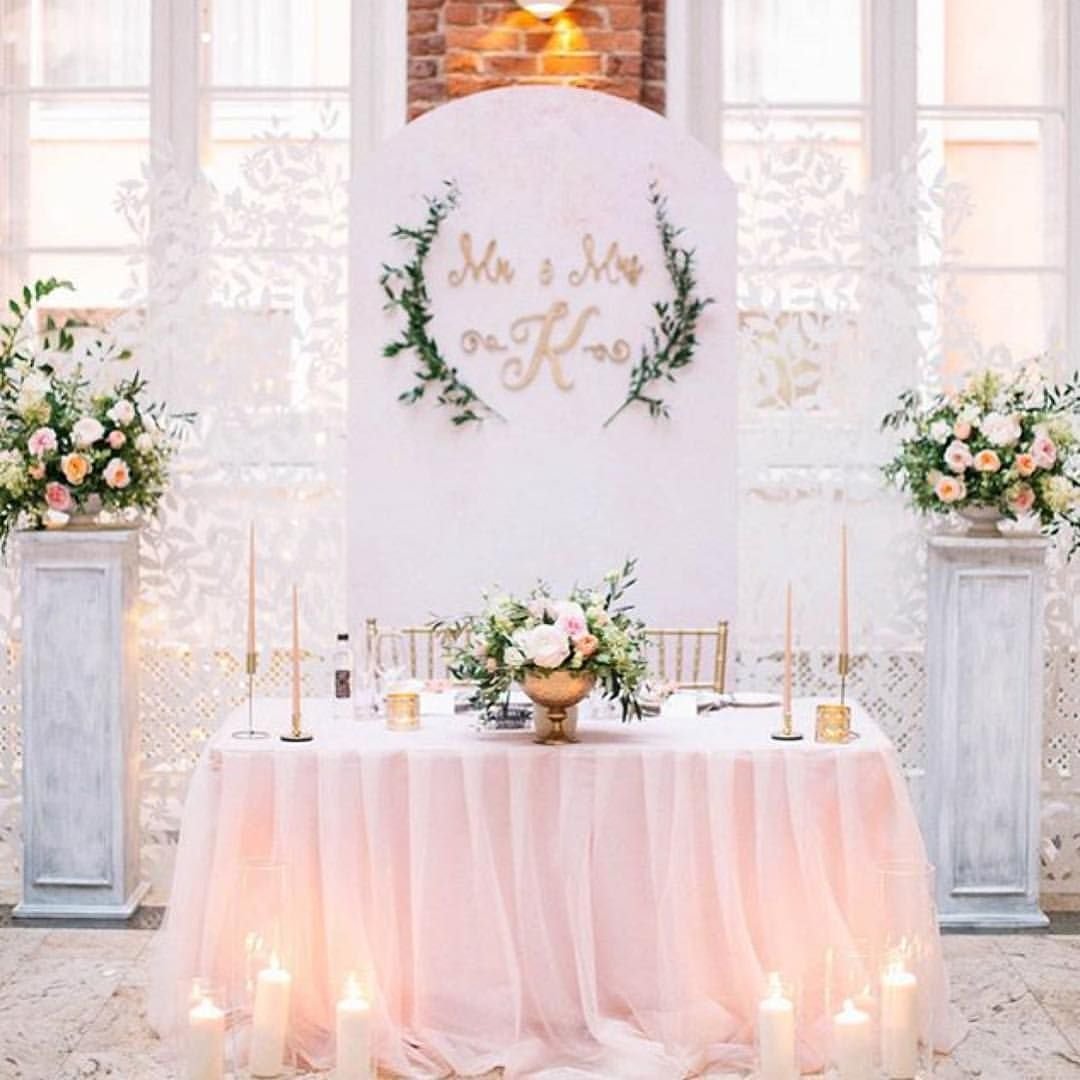 Фотозона на свадьбу в голубом цвете