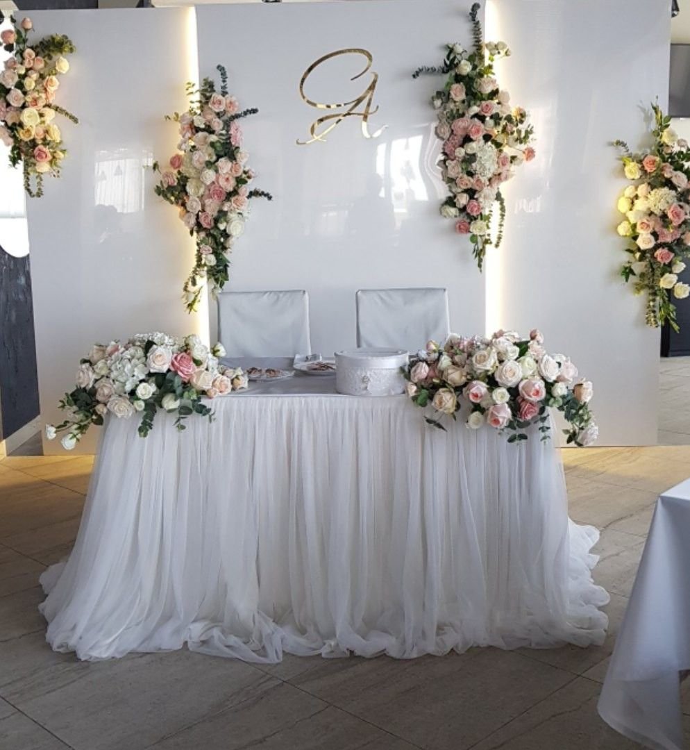 Свадьба в голубом цвете на пляже