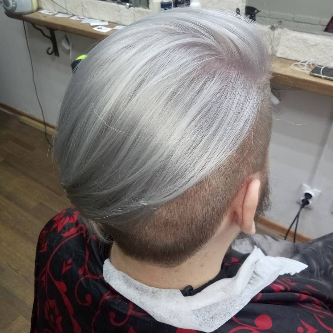 Парни пепельные волосы мелированные