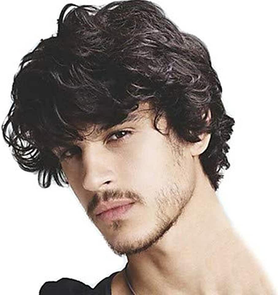 Объемная мужская стрижка на кудрявые волосы