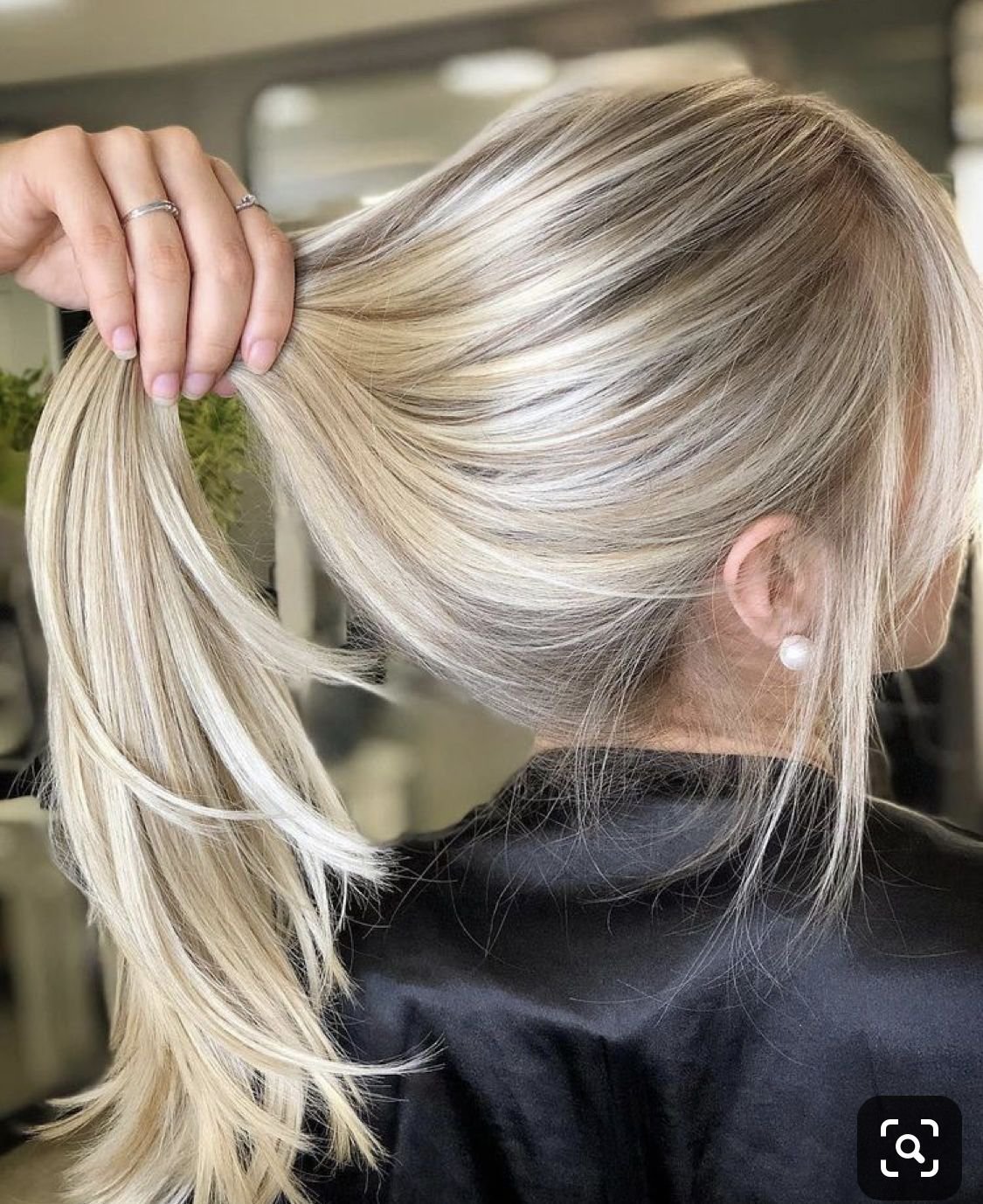 Высокий хвост с начесом на макушке