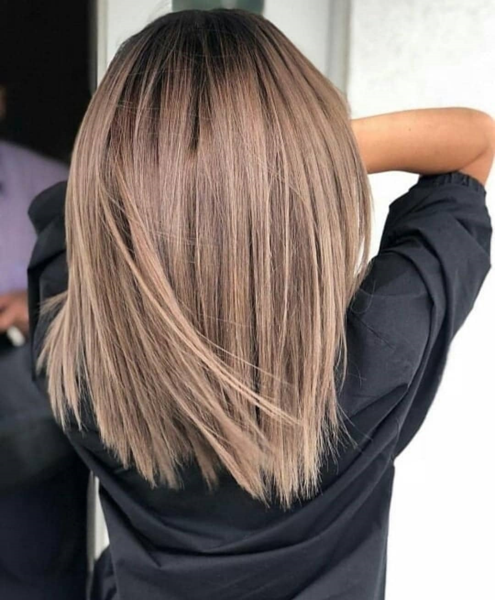 Омбре на волосы по плечи