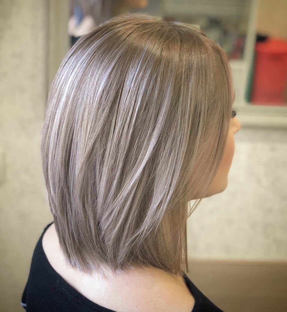 Каре балаяж блонд каре