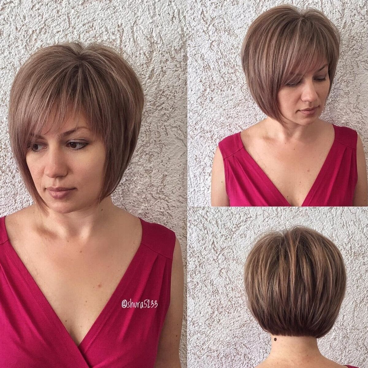 Градуированный Боб Каскад мелирование