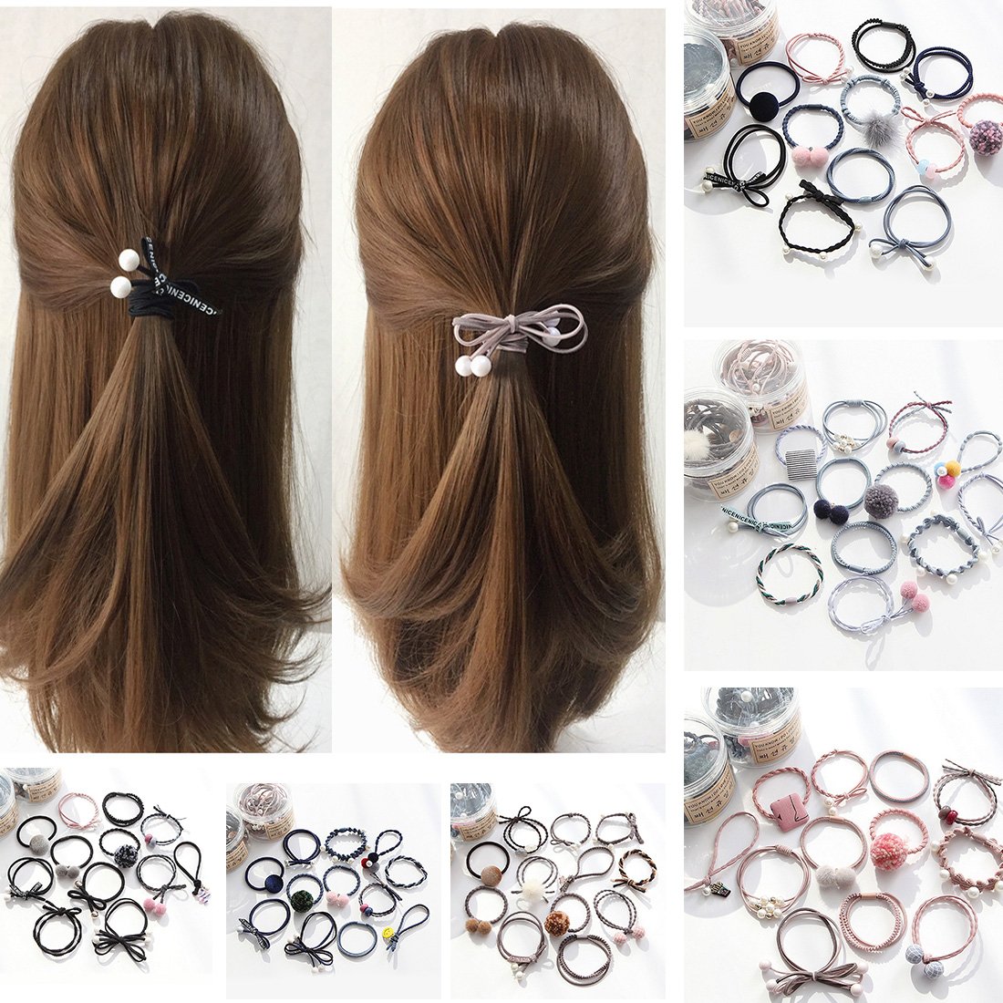 Резинка из жемчуга для волос