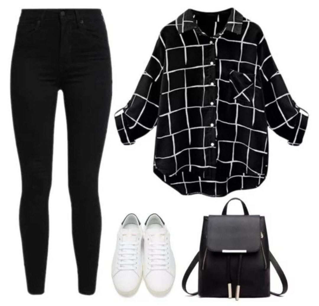 Стильный школьный лук