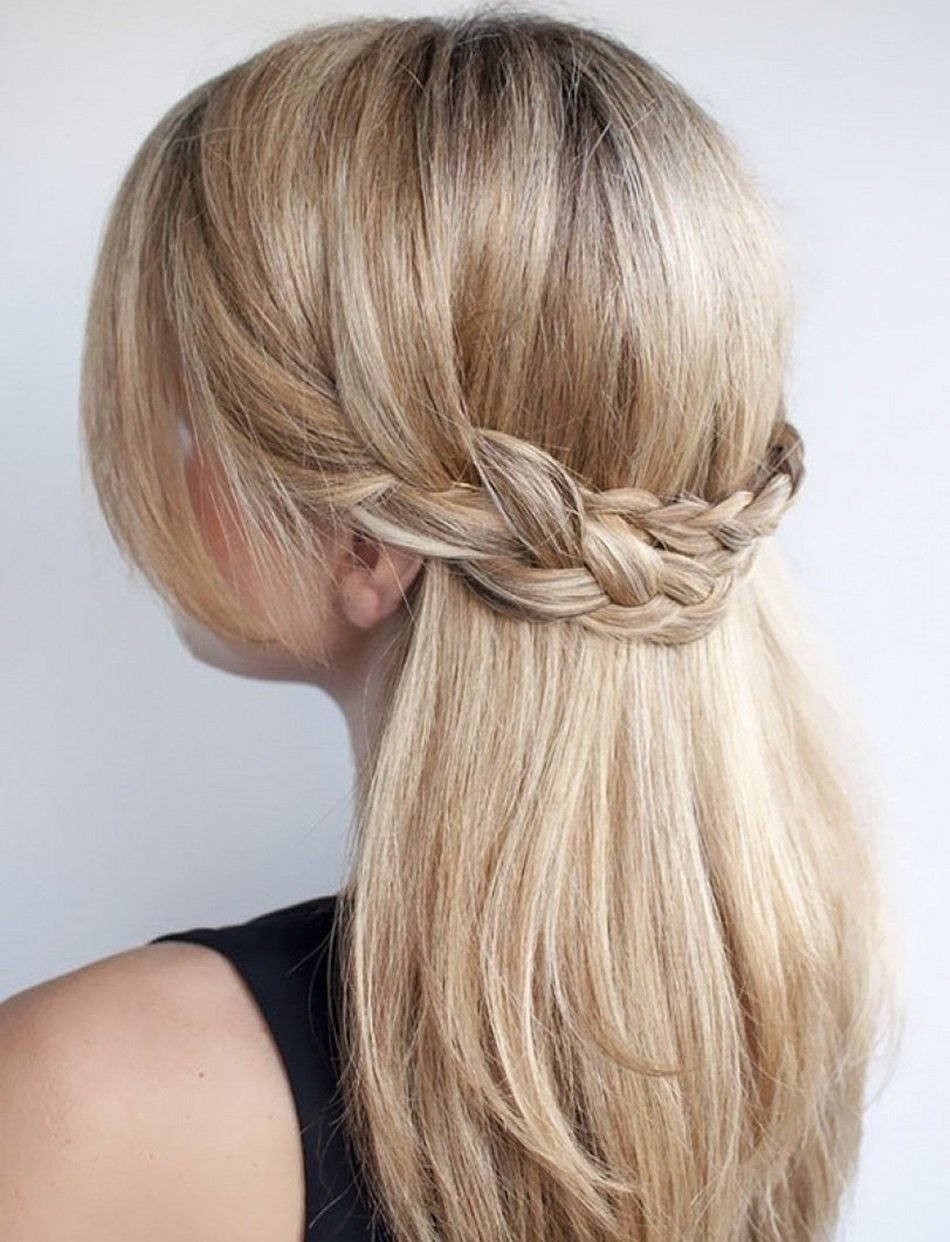 Несложные прически на средние волосы