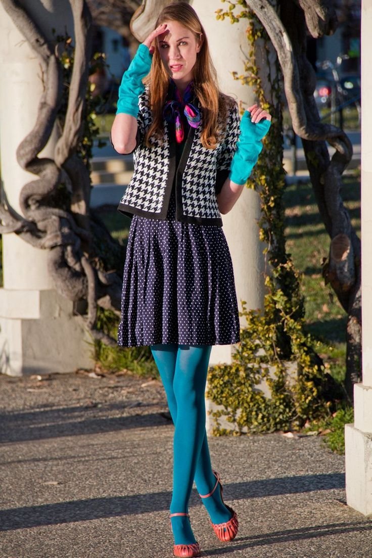 Зеленые колготки