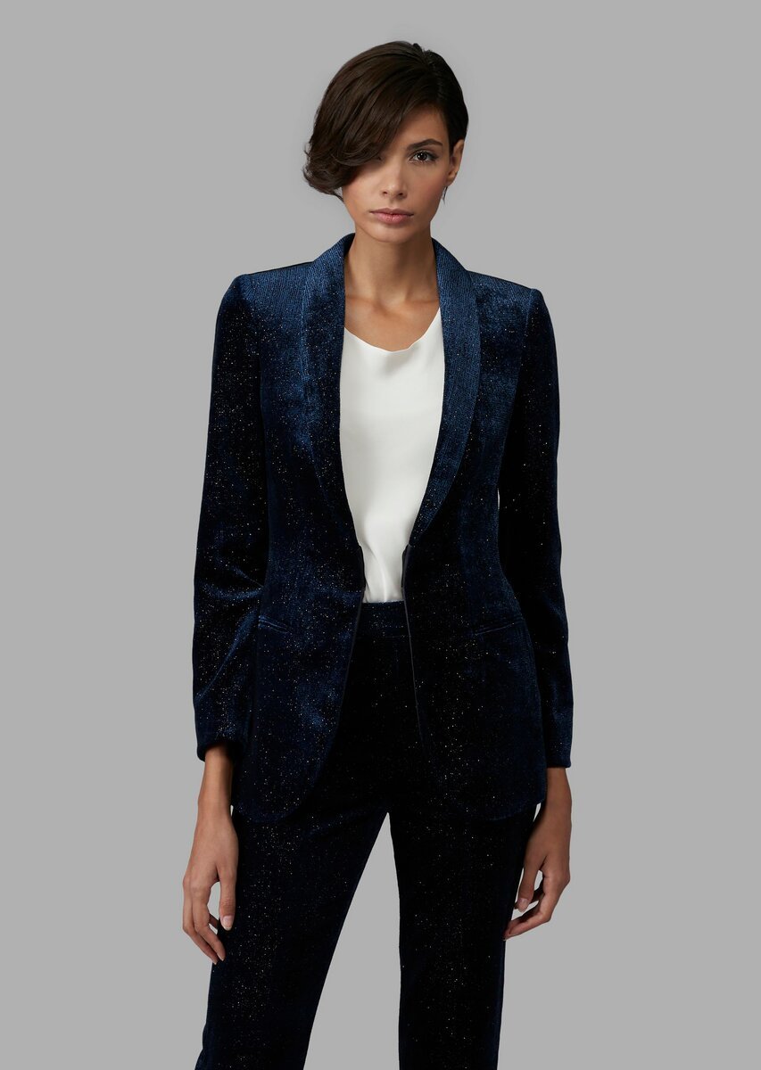 Бархатный блейзер Массимо дутти