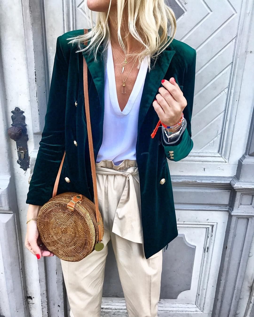 Велюровый жакет Monki