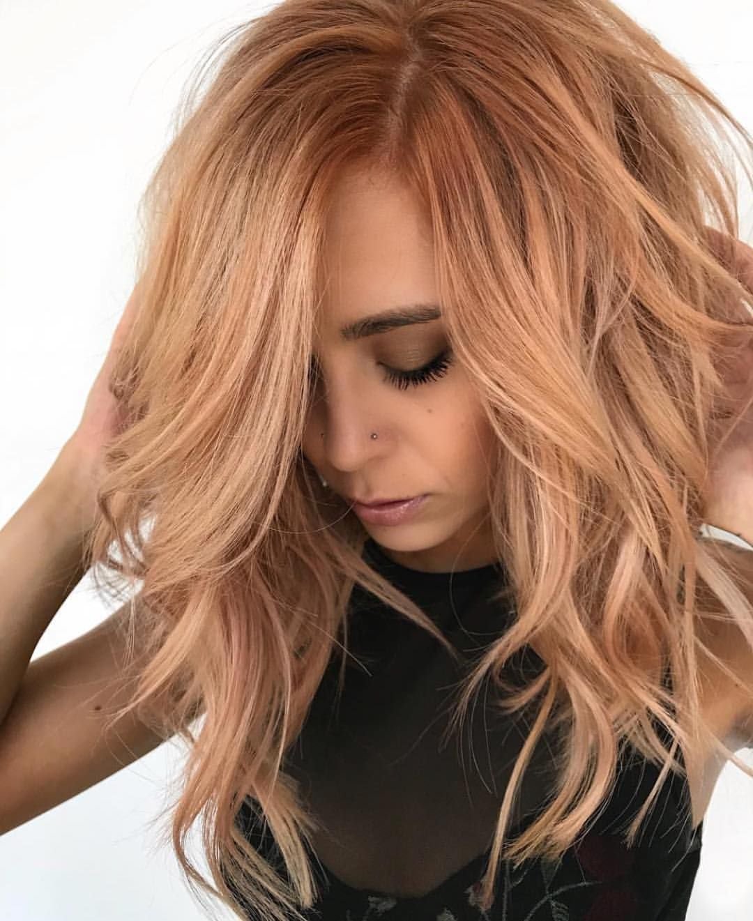 Блонд с рыжим оттенком