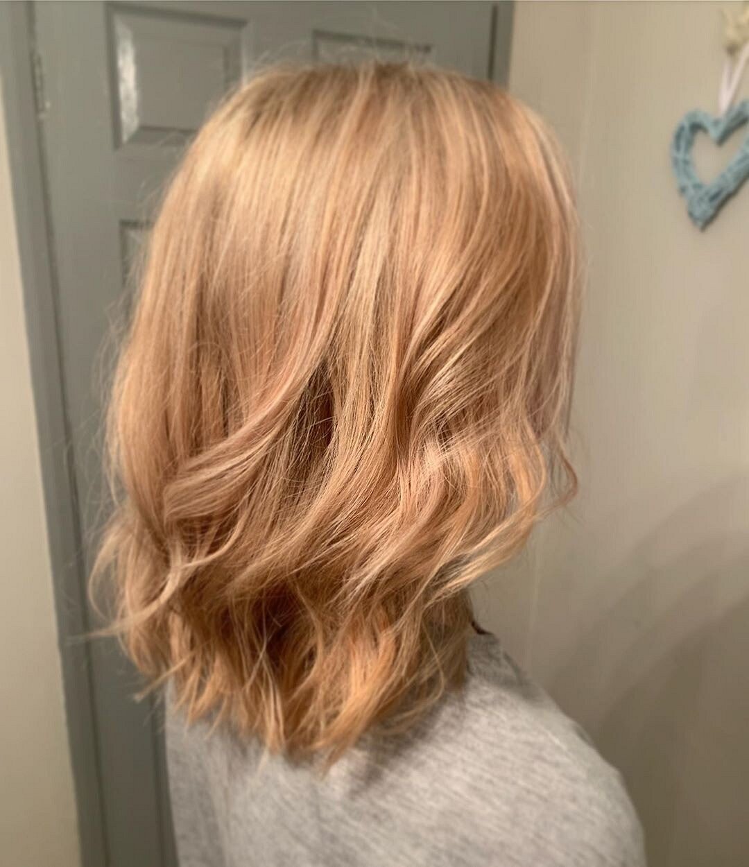 Карамельный блонд балаяж