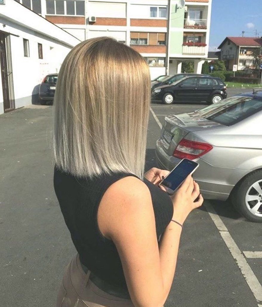 Каре каштановые волосы