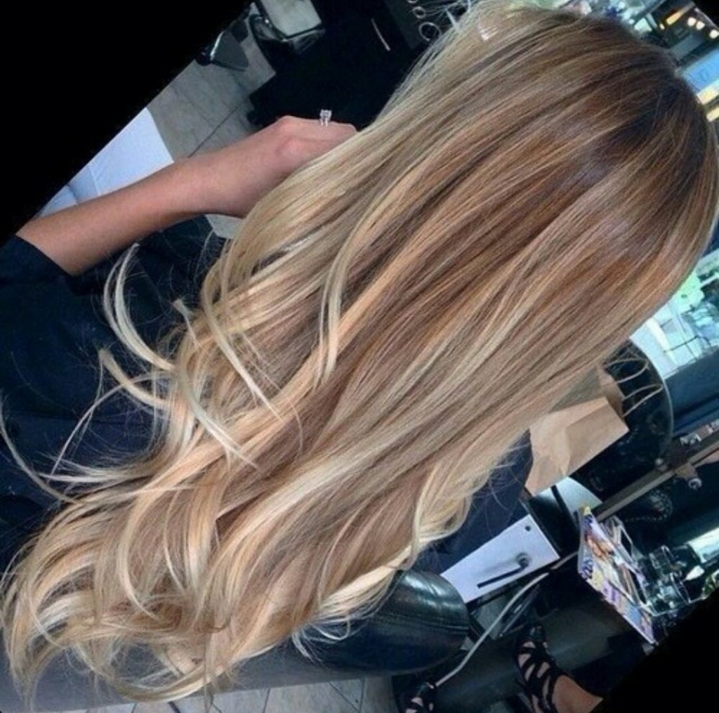 Техника балаяж на русые длинные волосы
