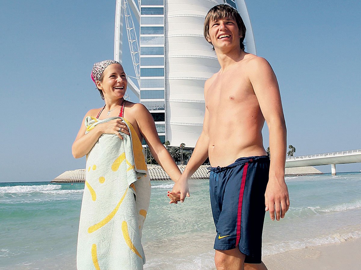 Аршавин и Барановская в молодости