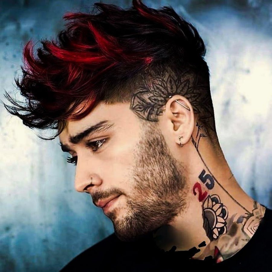 Зейн с красными волосами