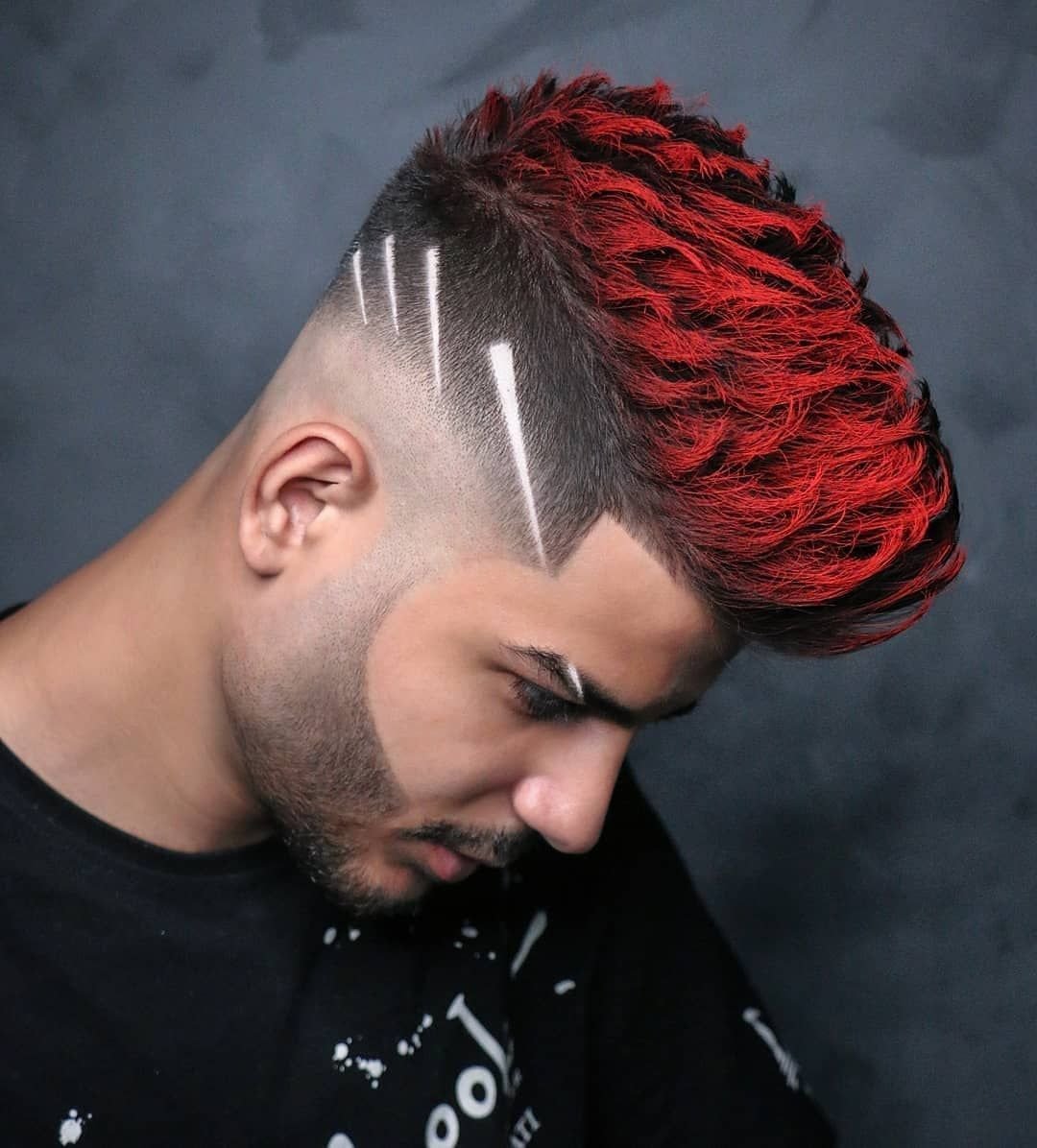 Мужские прически с красными волосами