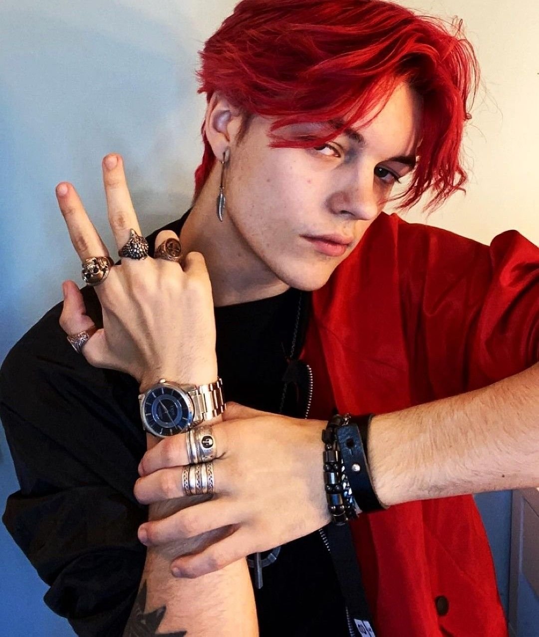 Красный цвет волос у мужчин