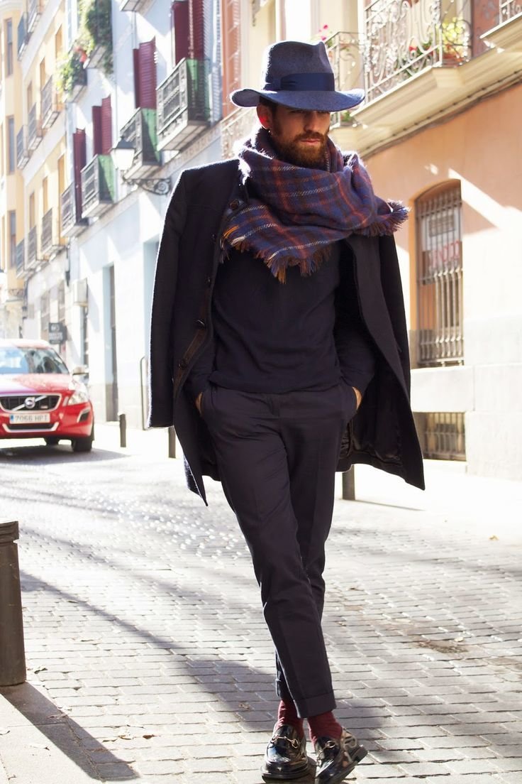 Твидовый пиджак мужской в стиле Кантри