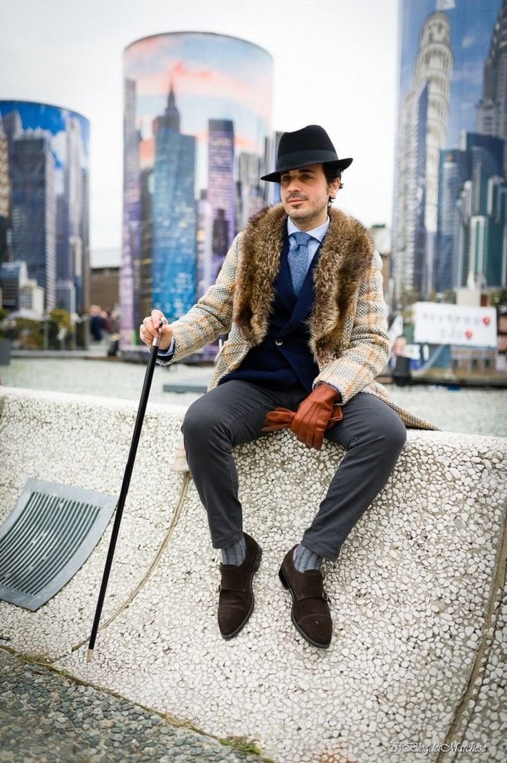 Хипстерский лук мужской