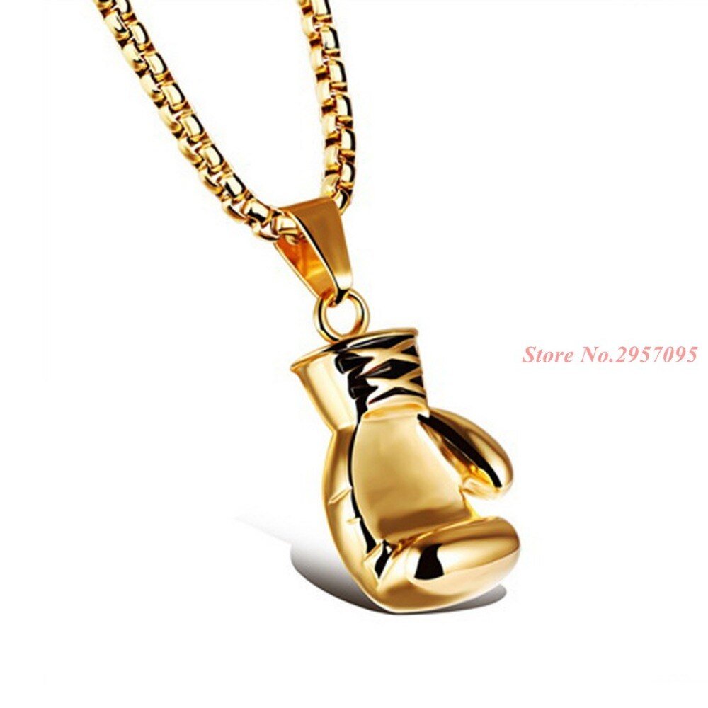 Кулон боксерская перчатка золото