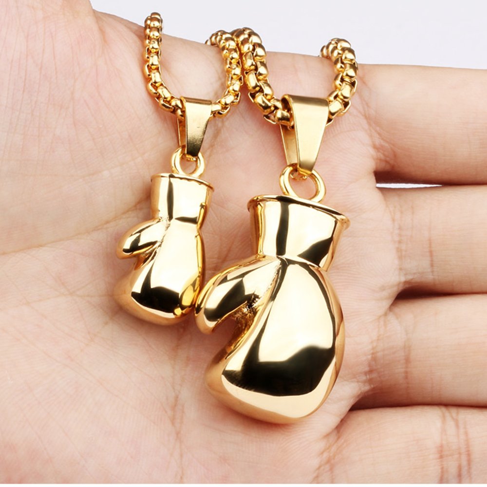 Подвеска боксерские перчатки серебро