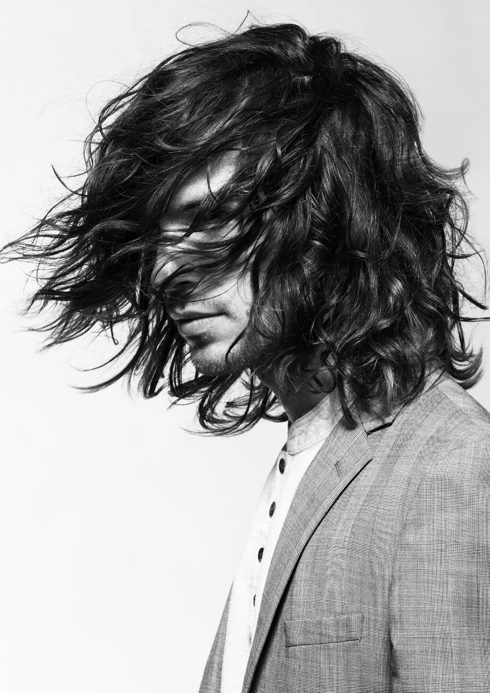 Растрёпанная причёска мужская