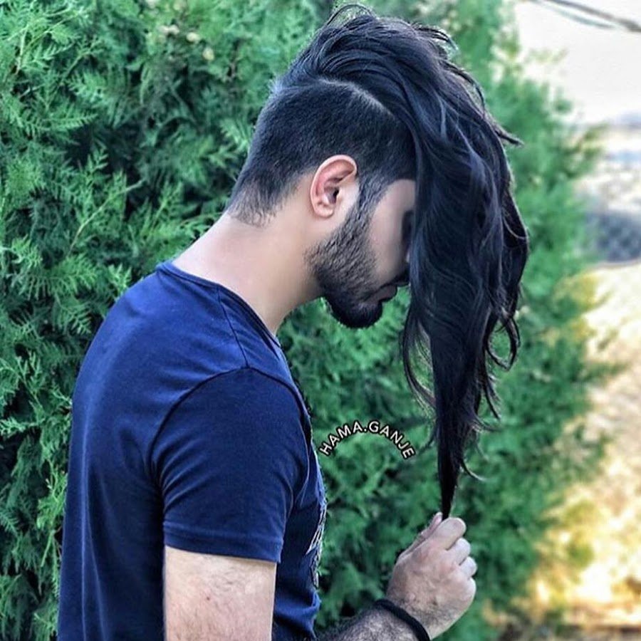 Мужская стрижка с длинными волосами сзади