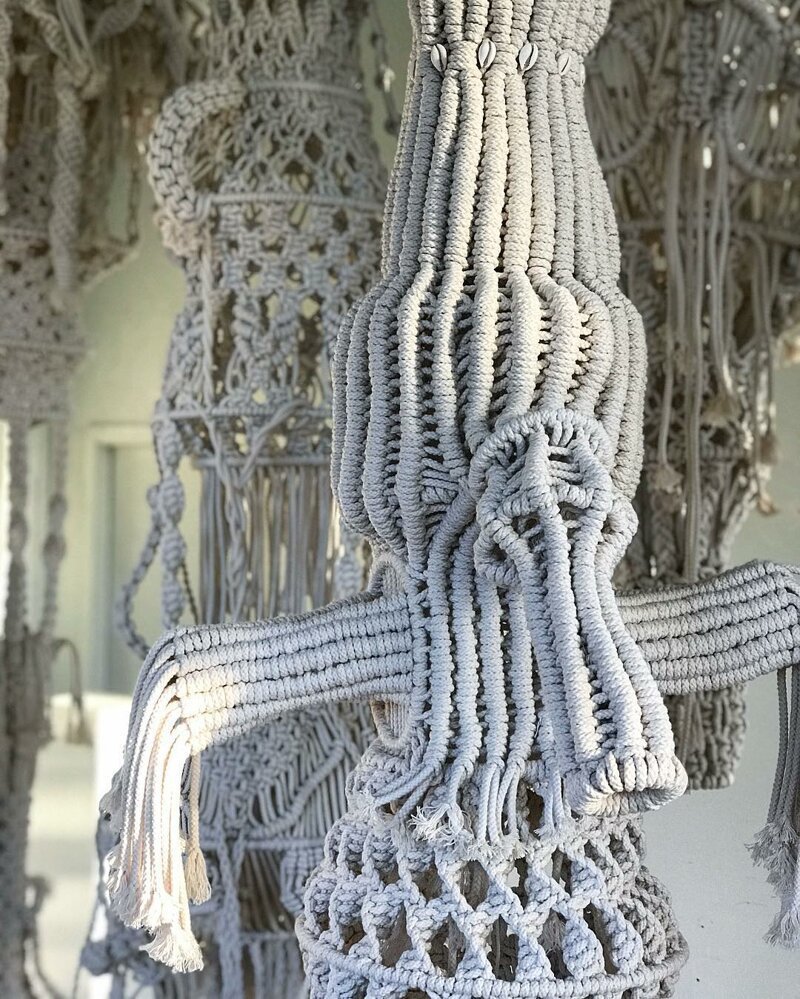 Модные изделия из макраме