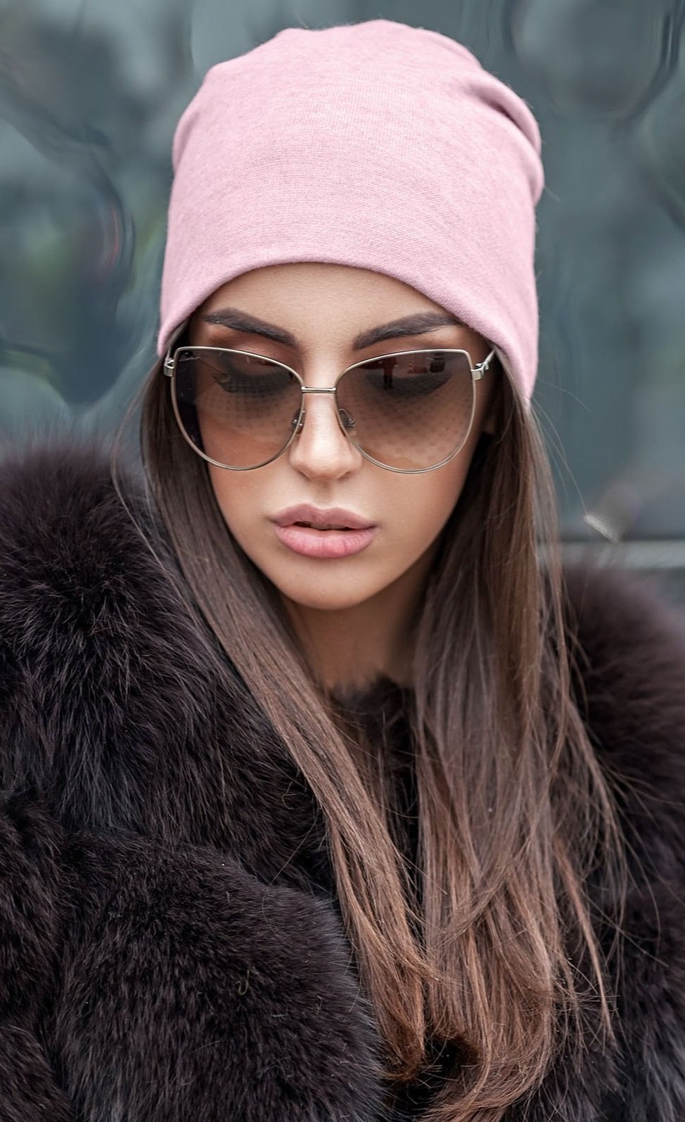 Шапка бини ангора 2020