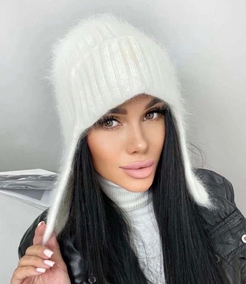 Шапка бини ангора 2020