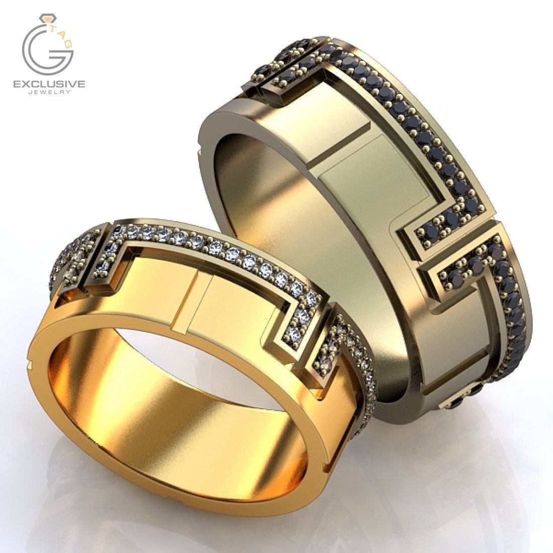 Мужское обручальное кольцо Versace