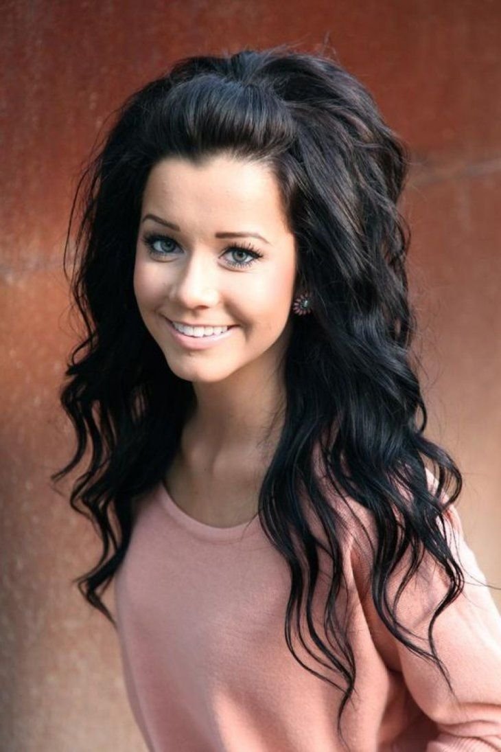 Локоны и начес на длинные волосы