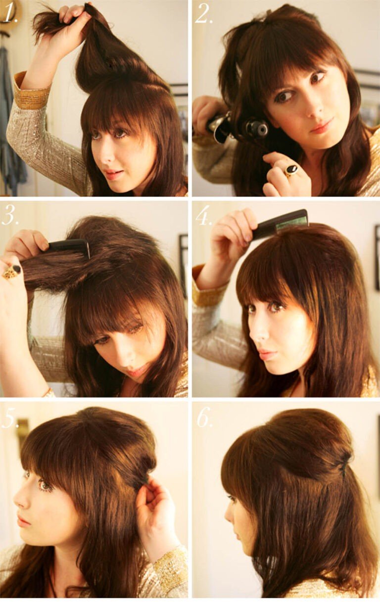 Прически с начесом на средние волосы