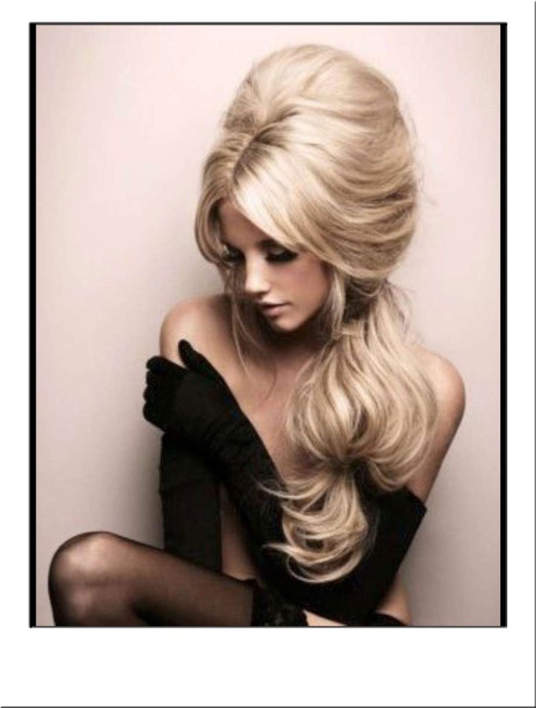 Красивый начес на длинные волосы