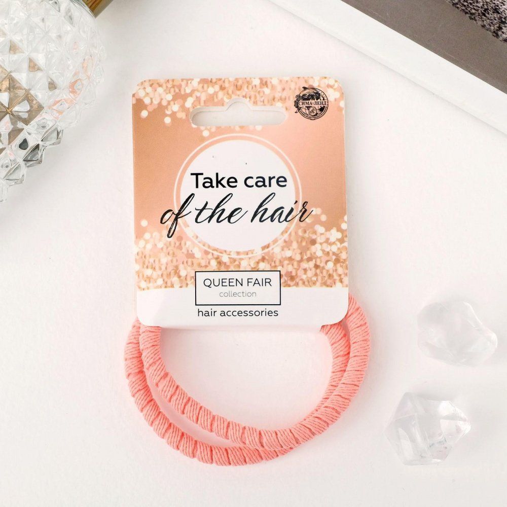 Резинка для волос "спорт" (набор 6 шт) бабочки 2788696