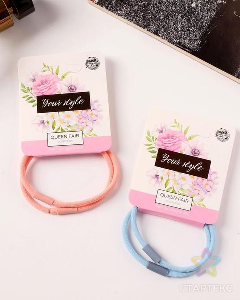 Резинка для волос "спорт" (набор 3 шт.) 5,5 См, серый 4623401