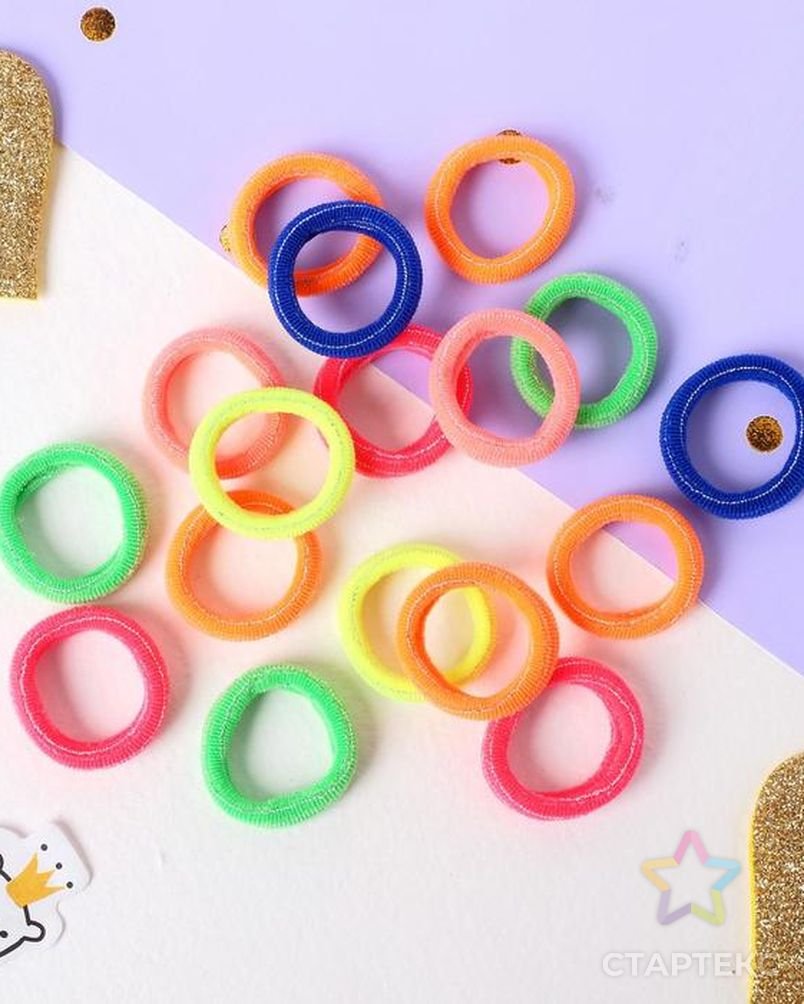 Резинка для волос "спорт" (набор 6 шт)