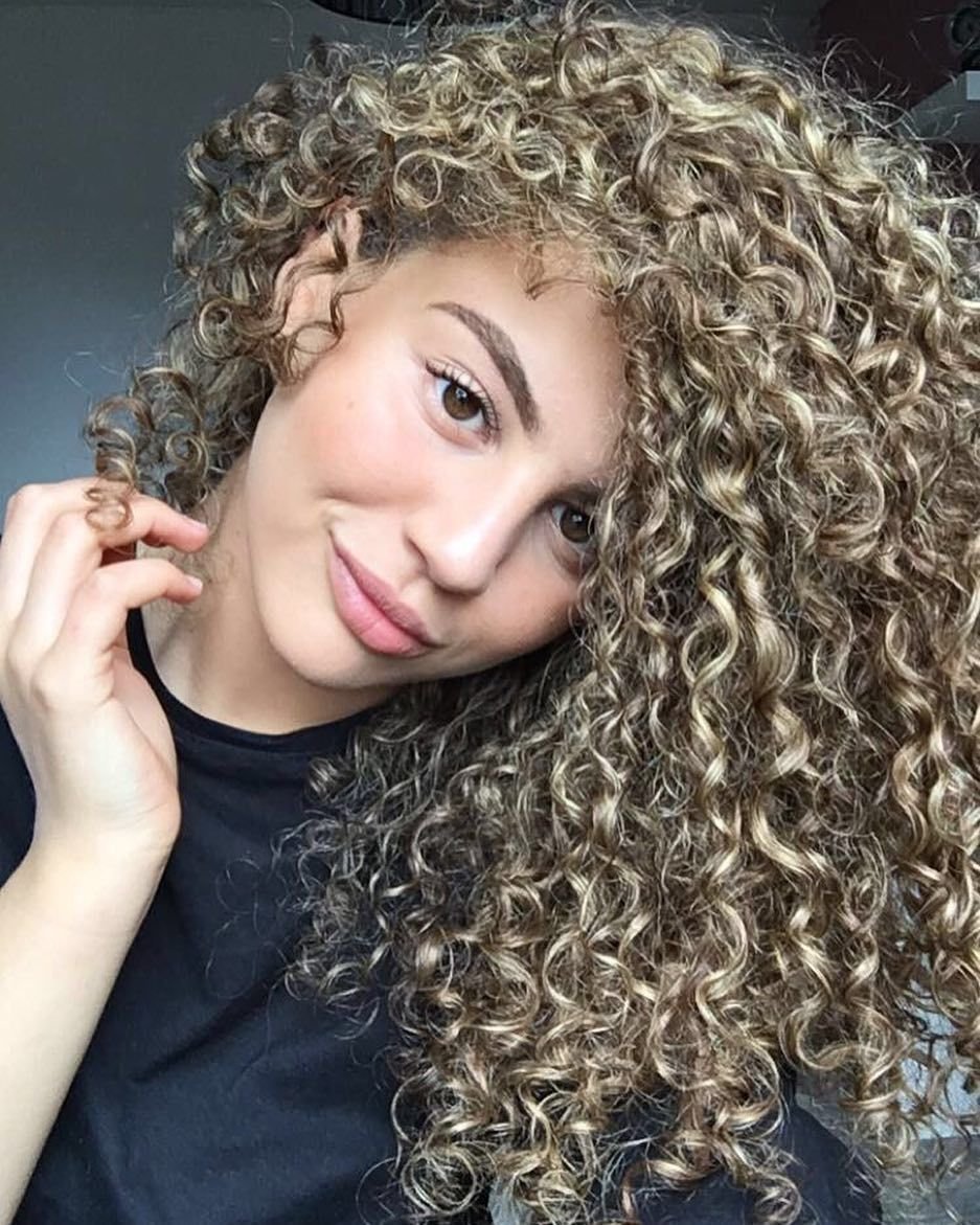 Афро кудри длинные светлые