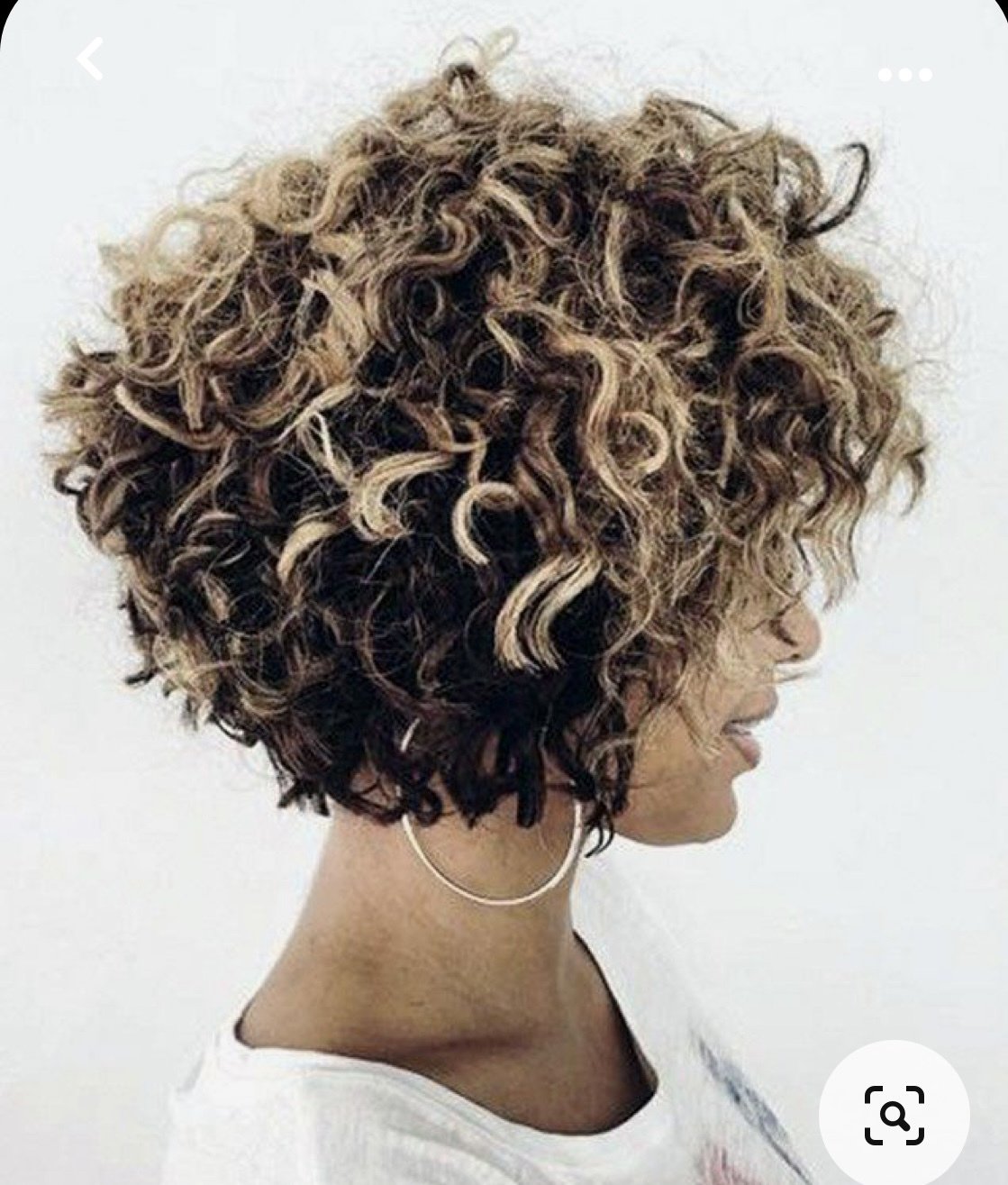 Минирование на кудрявые волосы