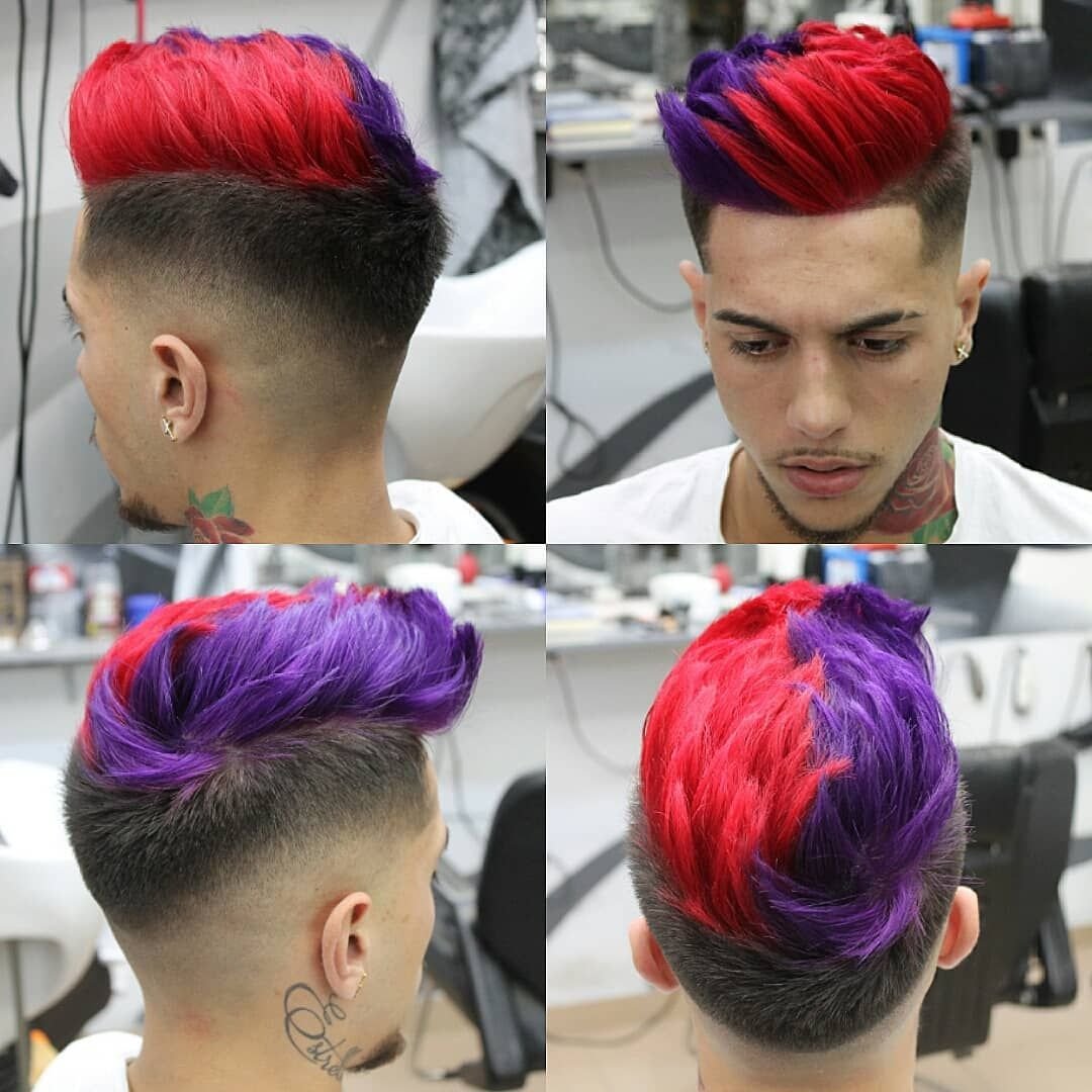 Креативная окраска мужских волос