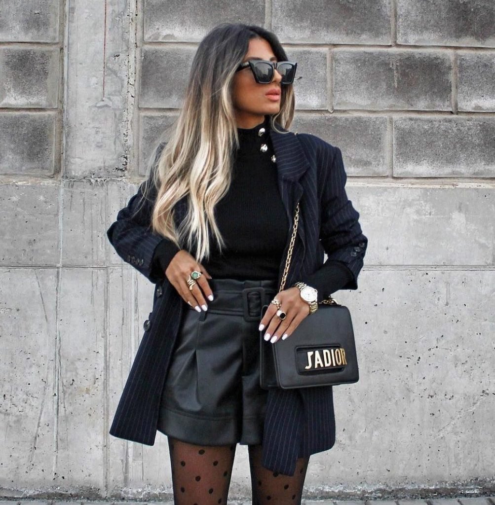 Стильные кожаные юбки