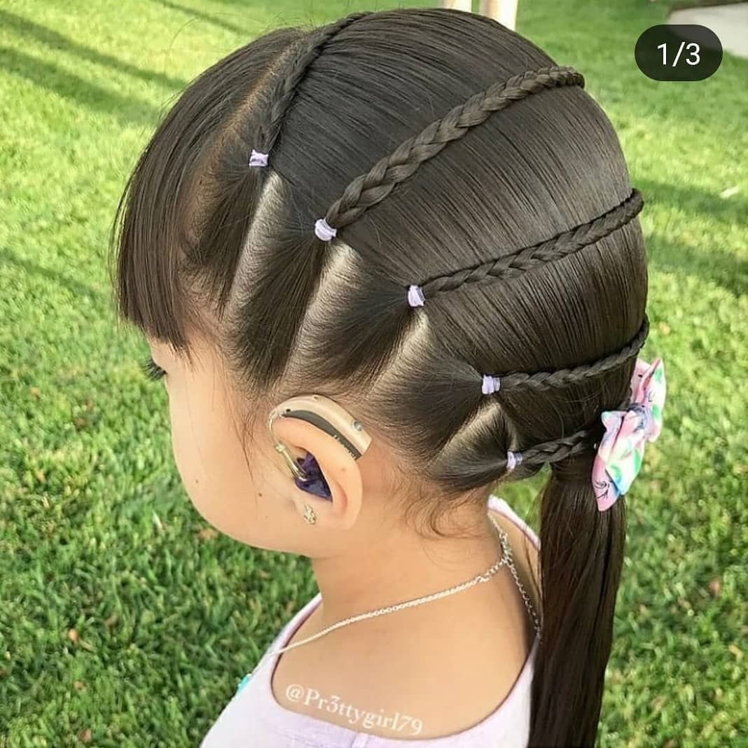 Причёски для девочек сложные