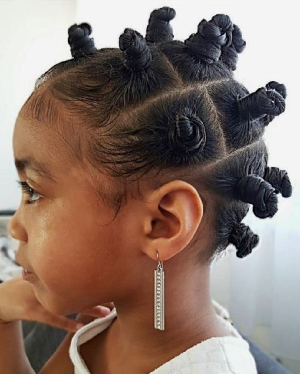 Космическая прическа для девочки